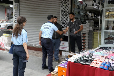 Zabıta ekiplerinin işgal denetimleri devam ediyor