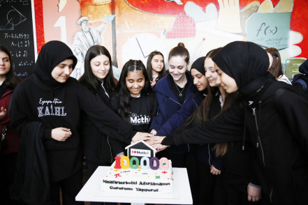 Matematik Evi'nde 100 Bininci ziyaretçi heyecanı