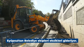 Fen İşleri Ekiplerimiz Gece Gündüz Sahada.