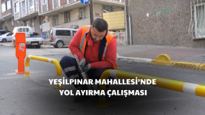 Yeşilpınar Mahallesi - Muhtar Camii Sokak'ta trafik artık daha güvenli