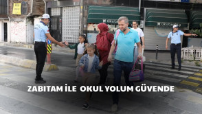 Öğrencilerimizin güvenliği için okul giriş ve çıkışlarında trafik denetimlerimizi sürdür